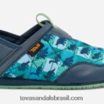 crianças lembram do dinossauro X88NTZ166 dinossauro azul Teva