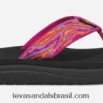 crianças pequenas voya flip X88NTZ156 ondas rosa violeta Teva