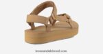 feminino midform universal em couro X88NTZ77 areia do deserto Teva - Image 4