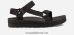 feminino midform universal em couro X88NTZ78 preto Teva