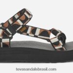 feminino midform universal X88NTZ23 salto preto/leão Teva