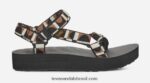 feminino midform universal X88NTZ23 salto preto/leão Teva