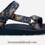 feminino original universal X88NTZ5 sol e lua insígnia azul Teva