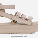 flatform feminino mevia X88NTZ382 pena cinza Teva