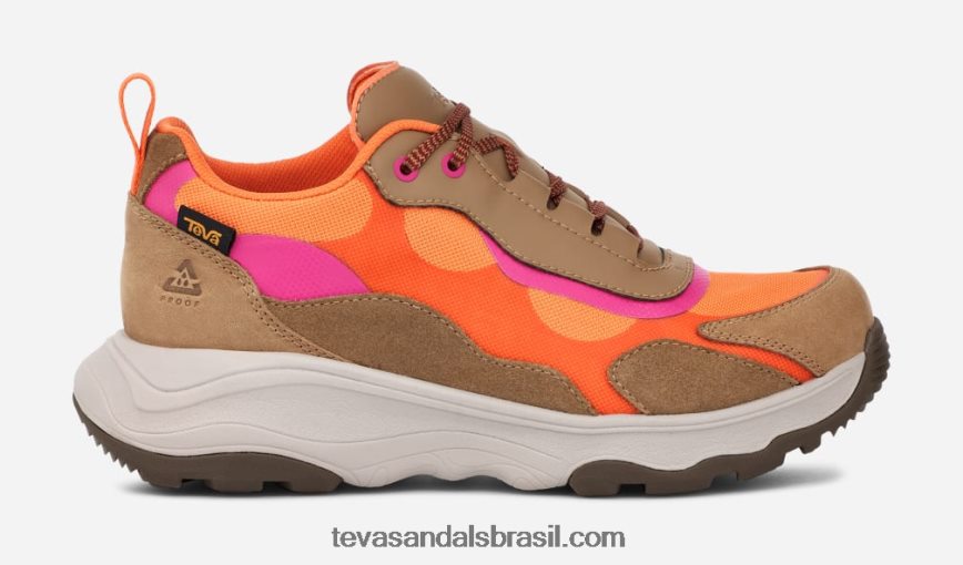 geotrecca feminina baixa X88NTZ31 mel marrom/coral rosa Teva - Image 1