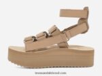 mulher flatform mevia couro X88NTZ79 incenso Teva - Image 3