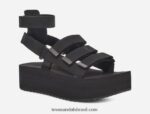mulher flatform mevia couro X88NTZ80 preto Teva - Image 2