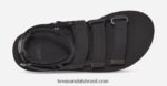 mulher flatform mevia couro X88NTZ80 preto Teva - Image 5