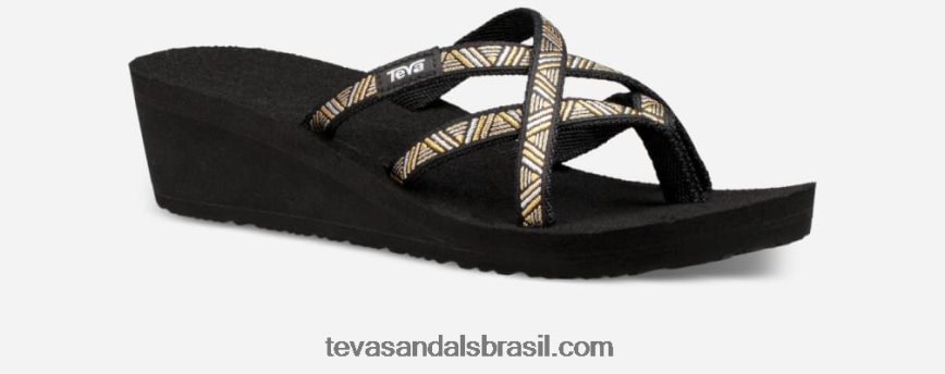 mush mandalyn wedge feminino ola 2 X88NTZ59 agave preto metálico Teva - Image 2