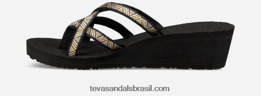 mush mandalyn wedge feminino ola 2 X88NTZ59 agave preto metálico Teva - Image 3