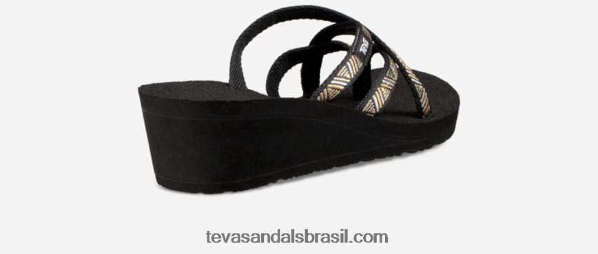 mush mandalyn wedge feminino ola 2 X88NTZ59 agave preto metálico Teva - Image 4