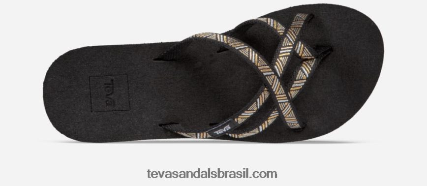 mush mandalyn wedge feminino ola 2 X88NTZ59 agave preto metálico Teva - Image 6