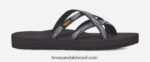 olowahu feminino X88NTZ44 palmas pretas/brancas Teva