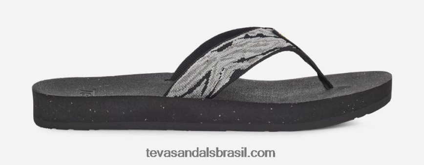 reflip_feminino_x88ntz122_ondas_preto_branco_teva.jpg reflip feminino X88NTZ122 ondas preto/branco Teva - Image 1