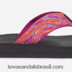 reflip feminino X88NTZ123 ondas rosa violeta Teva
