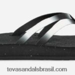 reflip strappy feminino gradiate X88NTZ92 aura preta/branca Teva