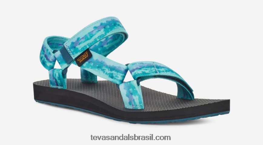 tie-dye universal original feminino X88NTZ130 sorvete de coral azul Teva - Image 2