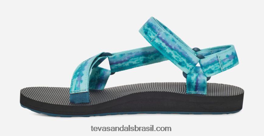 tie-dye universal original feminino X88NTZ130 sorvete de coral azul Teva - Image 3