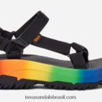todos os gêneros hurricane xlt2 ampsole brite X88NTZ377 preto/arco-íris Teva