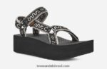 universal flatform feminino X88NTZ47 bandana preto/bétula Teva - Image 2