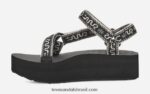 universal flatform feminino X88NTZ47 bandana preto/bétula Teva - Image 3