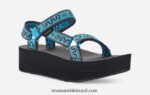 universal flatform feminino X88NTZ48 bandana aquário Teva - Image 2