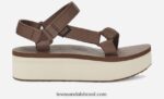 universal flatform feminino X88NTZ52 marrom/bétula Teva